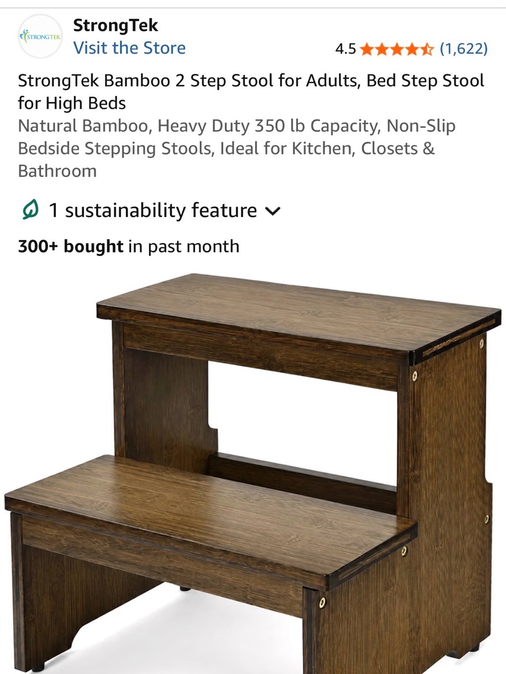 Bedside step stool